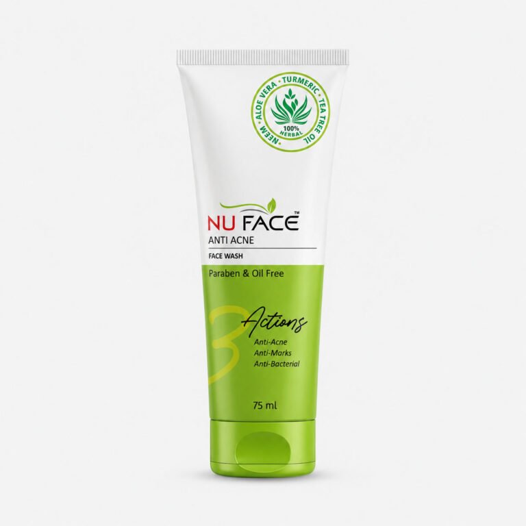 NU FACE Anti Acne Face Wash with Neem Aloe Vera Turmeric