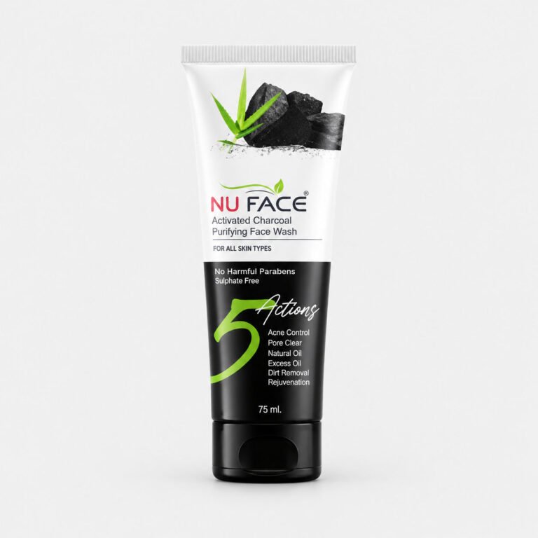 NU FACE Activated Charcoal Face Wash 75 ml