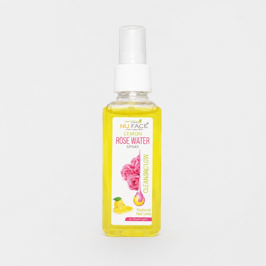 NU FACE Lemon Rose Water Spray natural skin toner