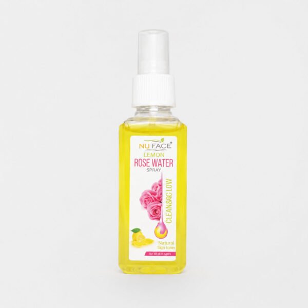 NU FACE Lemon Rose Water Spray natural skin toner