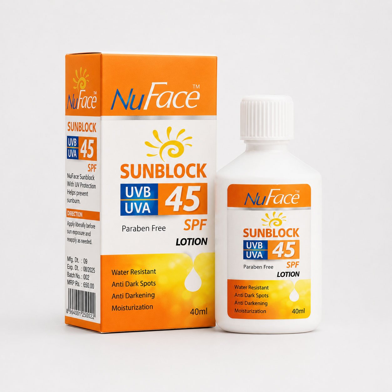 NuFace Sunblock SPF 45 NuFace Sunblock SPF 45 UVA UVB protection